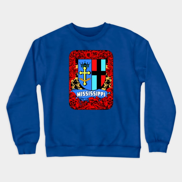 mississippi logo Crewneck Sweatshirt by theanomalius_merch